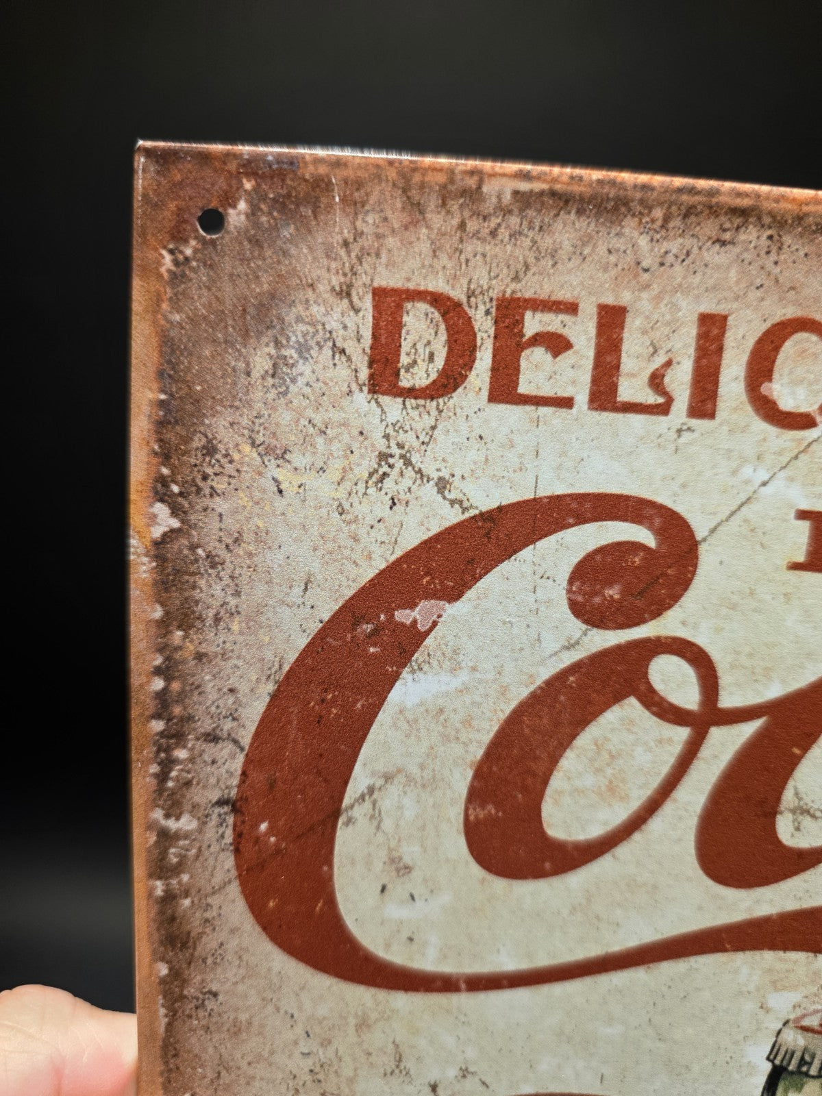 Metal Vintage Style Coca Cola Bottles Sign