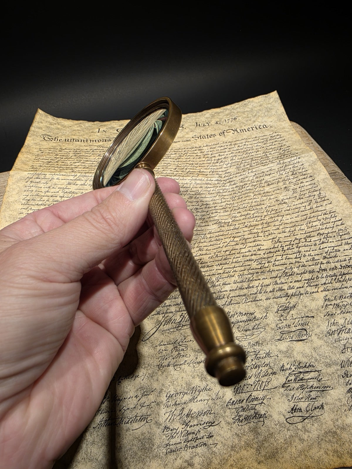 8 1/2" Bausch & Laurance Brass Reading Magnifier – Classic Optical Instrument