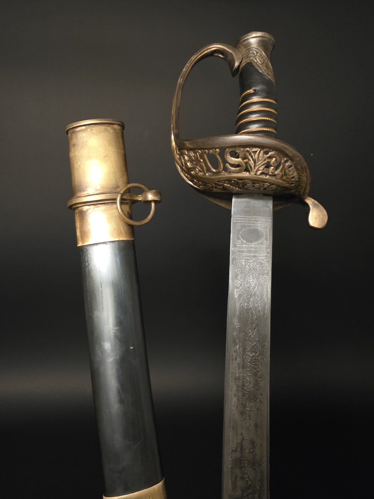 Antique-Style 1850 Union Officer’s Civil War Sword