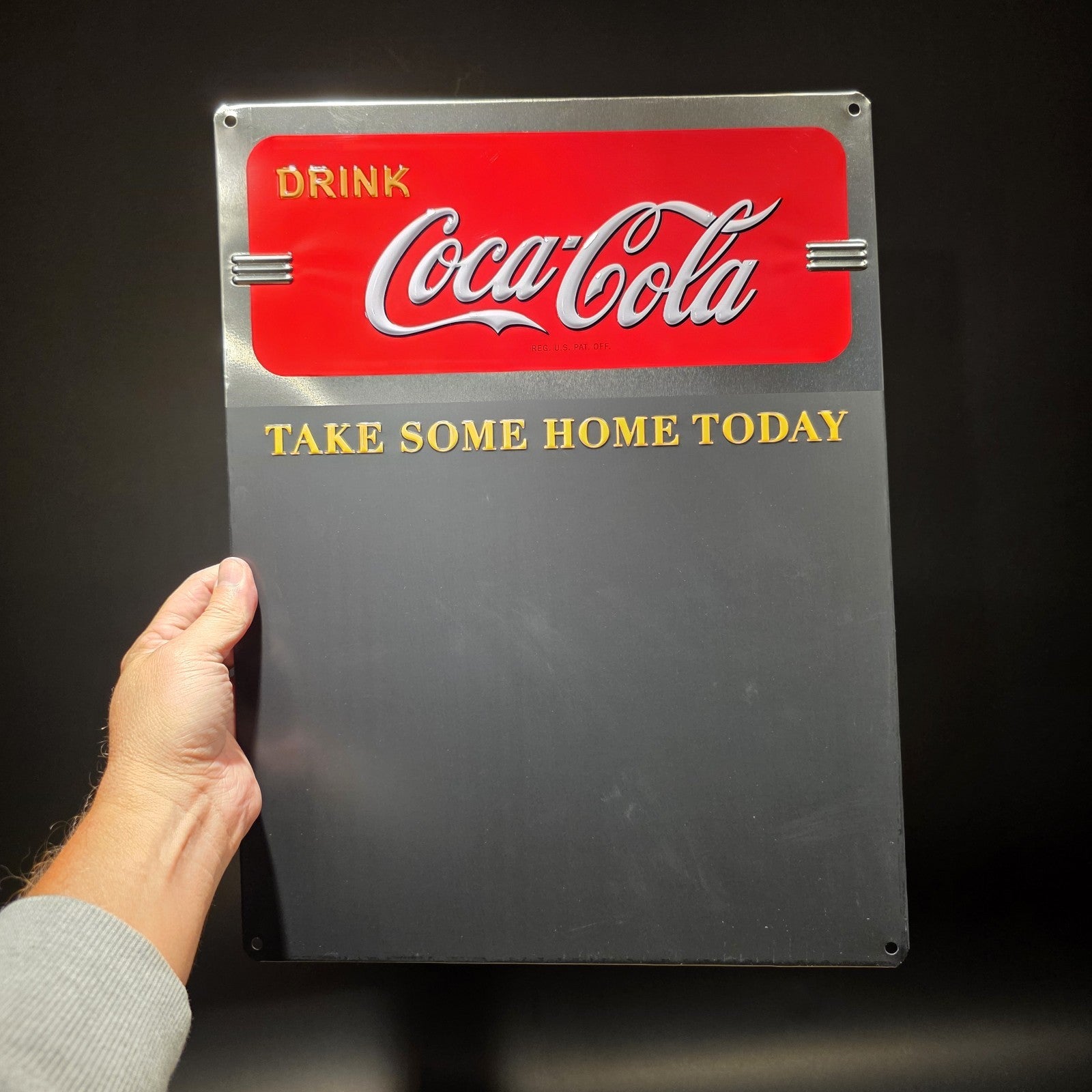 17" Coca-Cola Menu Board Chalkboard Sign Vintage Style Coke Advertising Display