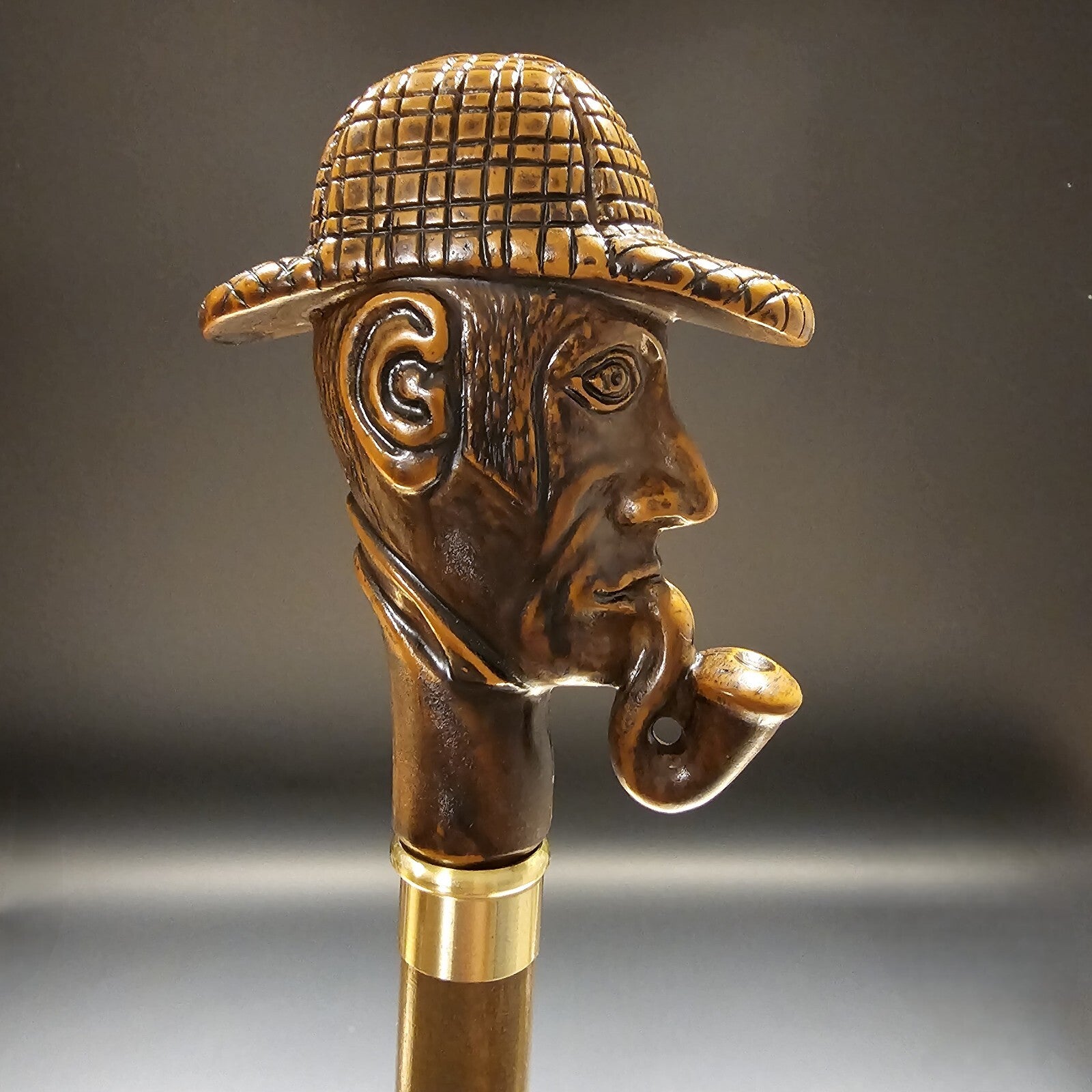 36" Antique Style Pipe Man Walking Stick Cane