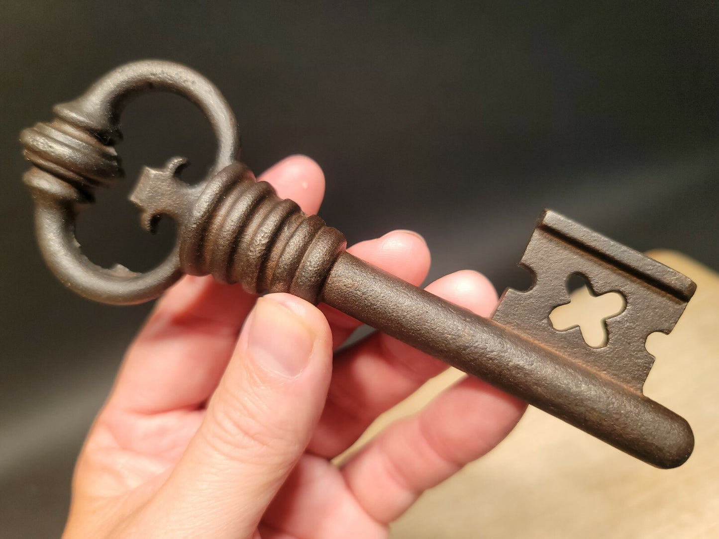 6 1/8" Antique Style Iron Large Skeleton Key