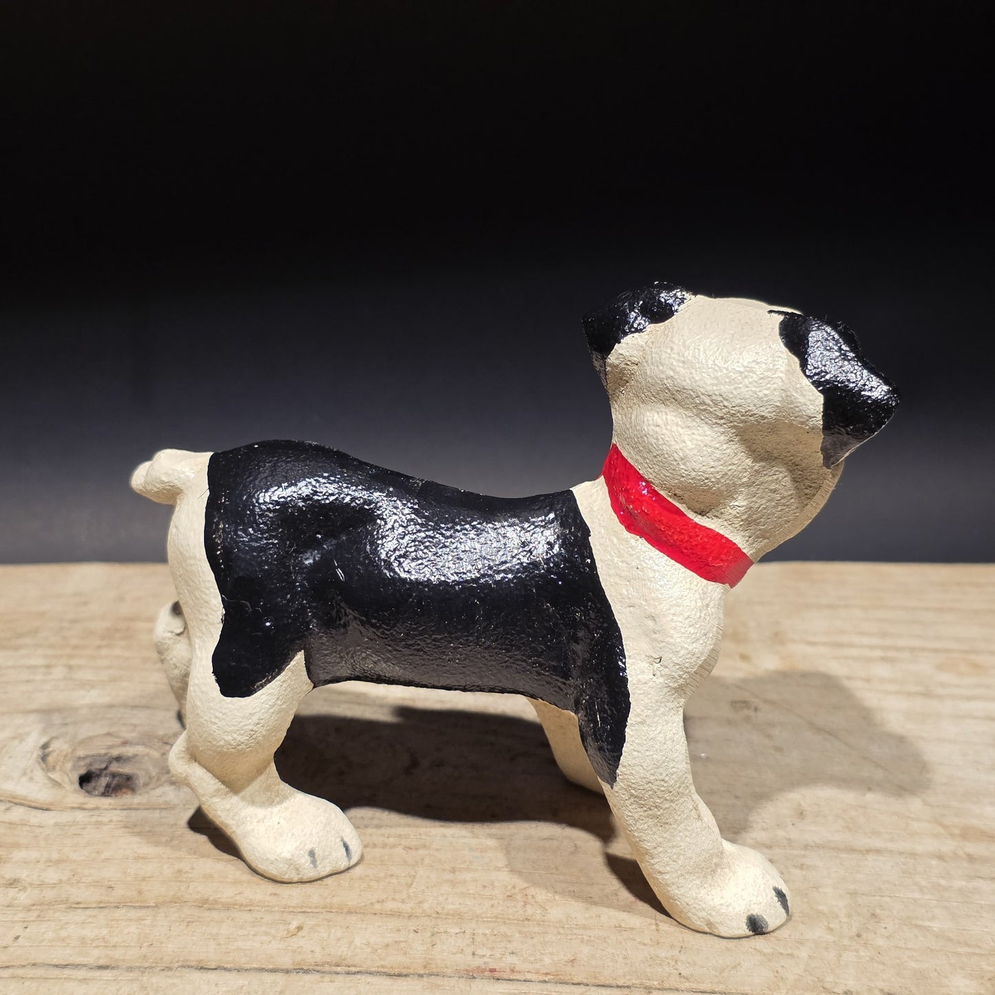 5" Antique Style Cast Iron Boston Terrier Dog Door Stop