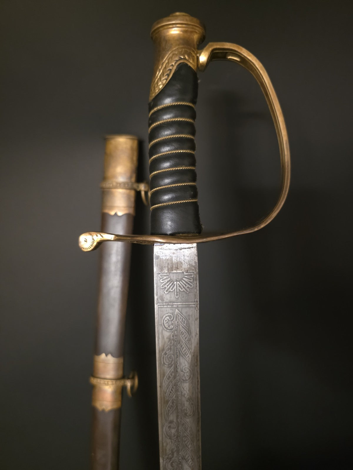 Antique Style Fayetteville Armory Civil War Officers Confederate CS Sword 