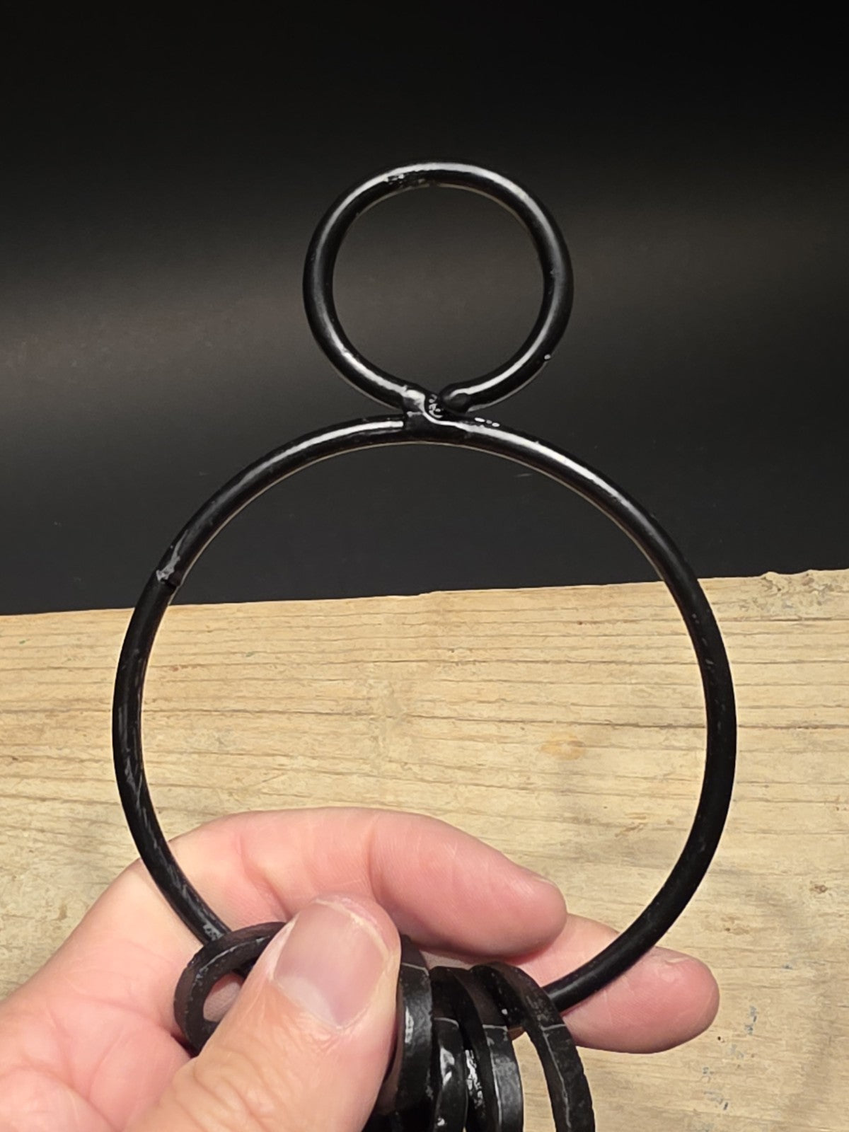 6" Antique Style Iron Large Skeleton Key Ring Set