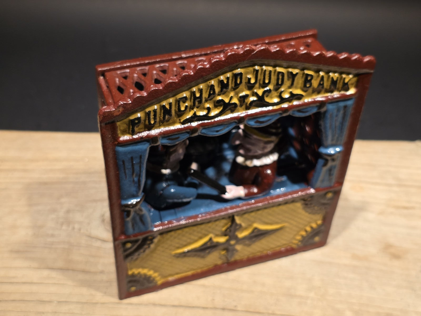 Antique Style Cast Iron Mechanical Coin Bank