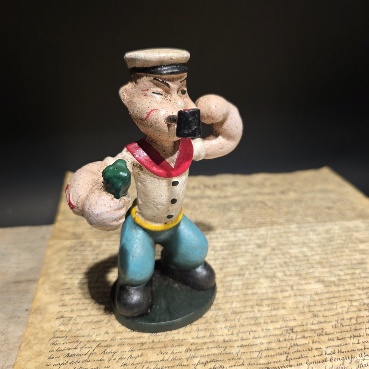 6" Antique Vintage Style Cast Iron Saylor Figurine