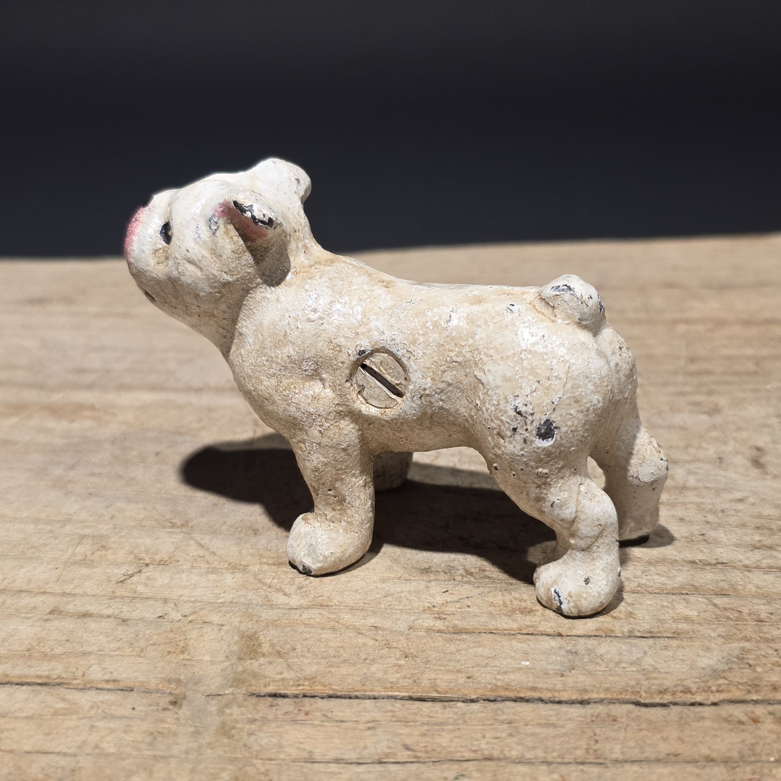 Cast Iron Bulldog Dog Figurine – Vintage Style Miniature Animal Figure