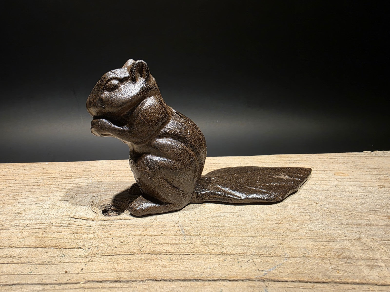 Antique Vintage Style Cast Iron Squirrel Door Stop Wedge
