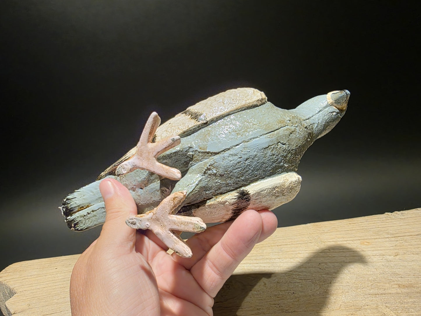 Antique Vintage Style Cast Iron Pigeon Decoy