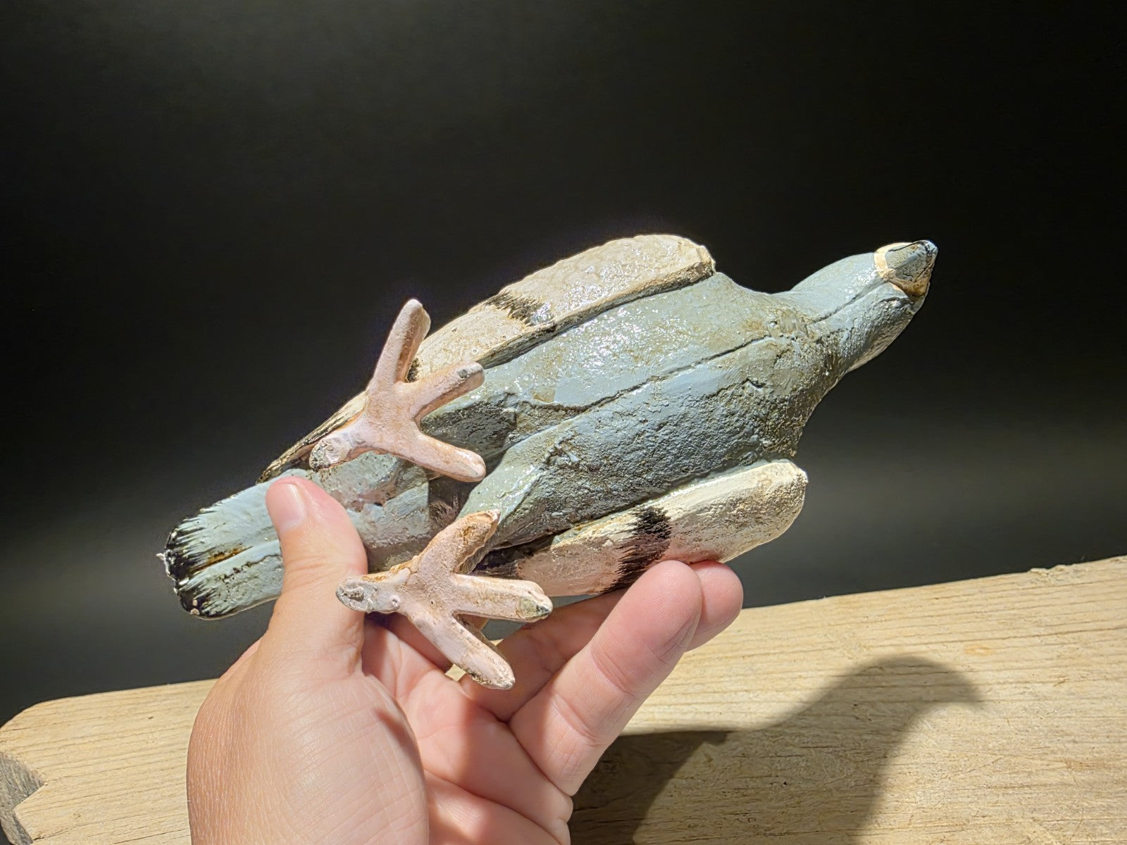 Antique Vintage Style Cast Iron Pigeon Decoy