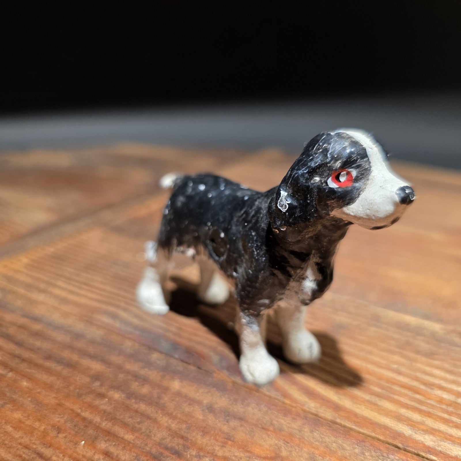Vintage Antique Style Miniature Cast Iron King Charles Spaniel Dog Figurine Dog