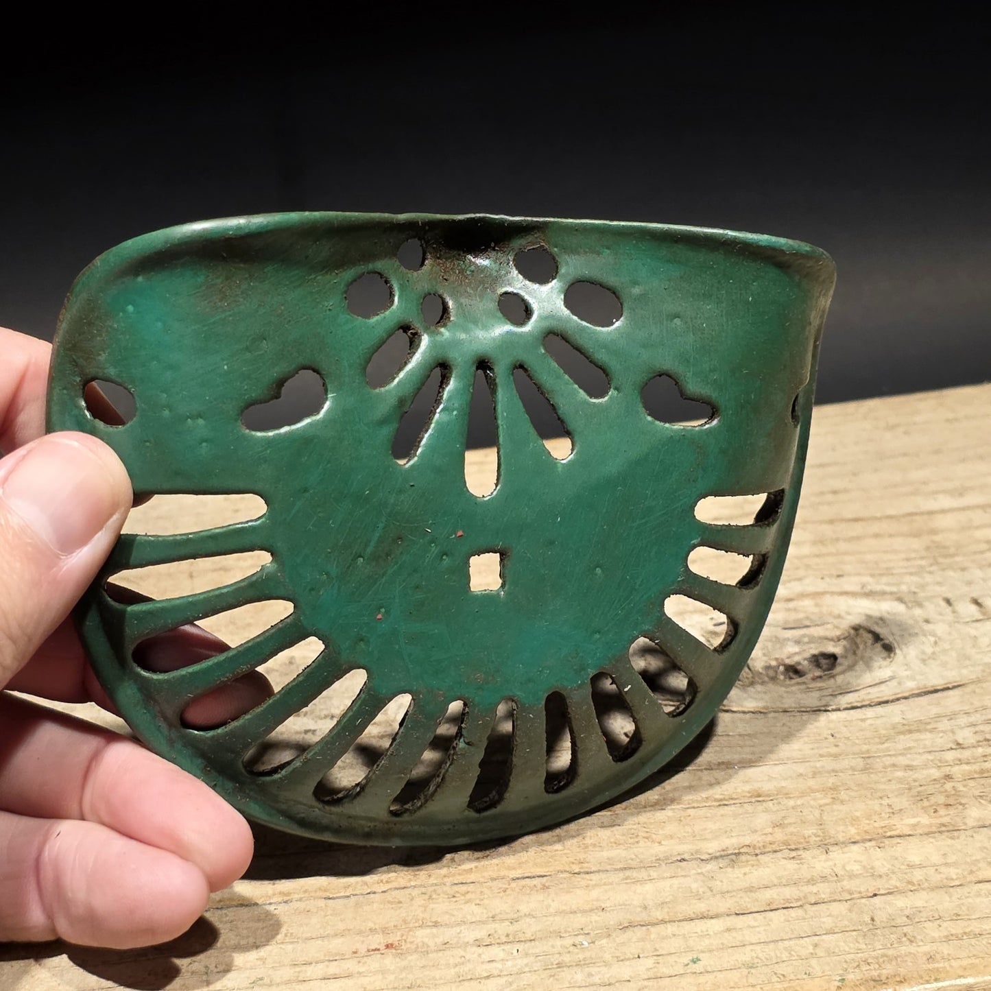 5" Antique Vintage Style Cast Iron John Deere Miniature Tractor Seat Sample