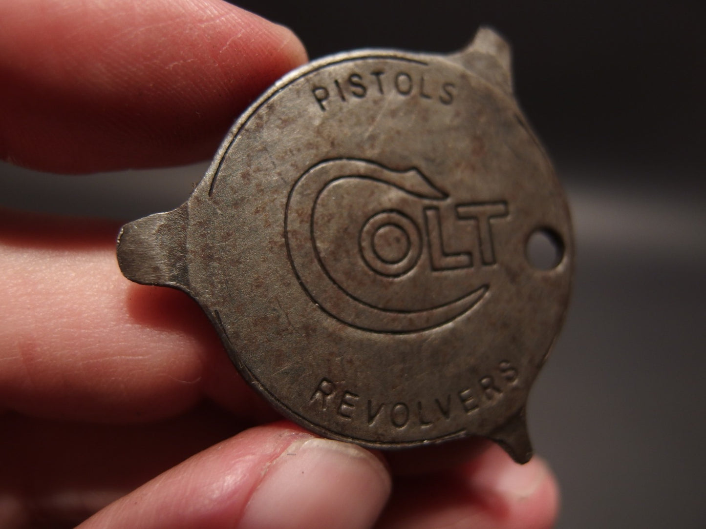 Antique Vintage Style Colt Firearms Screw Driver Key chain