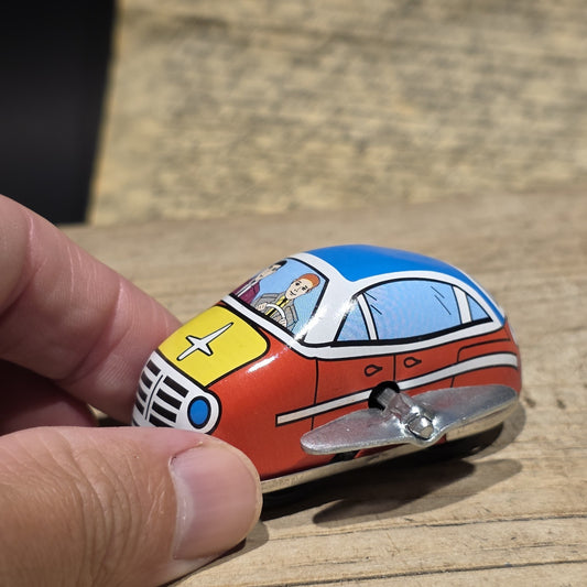 New Tin Litho Wind-Up Toy Mechanical Car