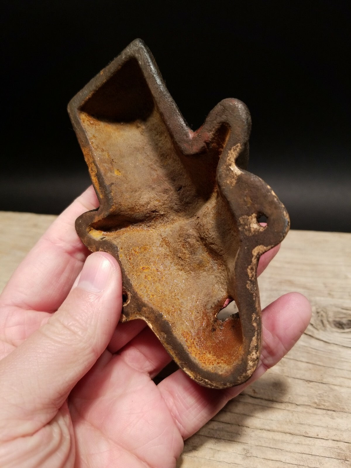 Antique Vintage Style Cast Iron Ole Masters Folk Art Figural Beer Bottle Opener