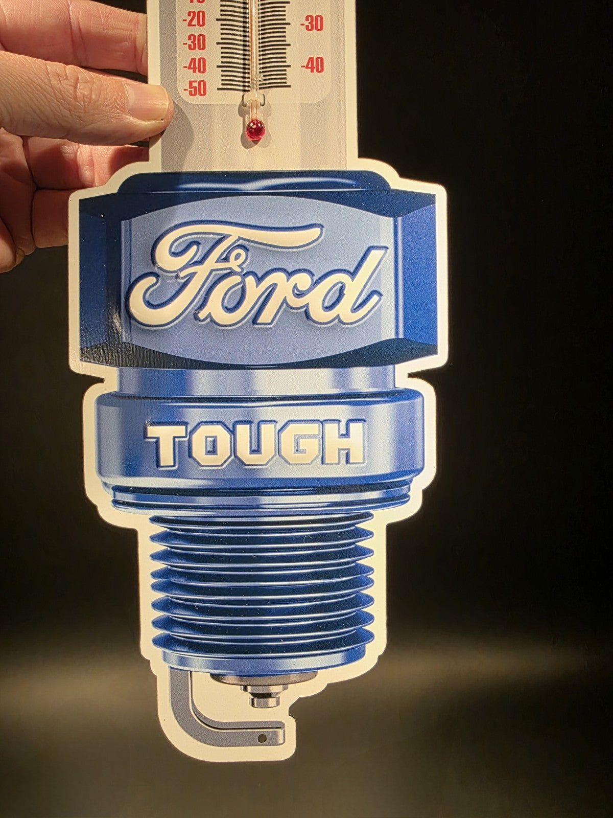 17 1/2 " Metal Vintage Style Ford Thermometer Sign