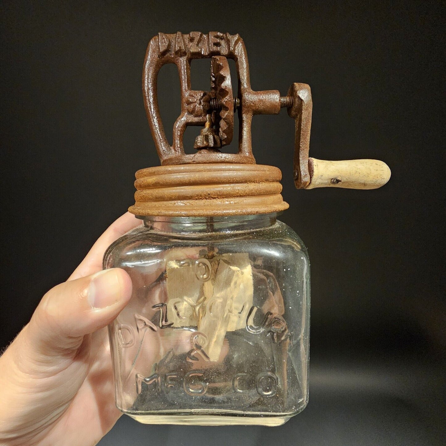 #10 Antique Vintage Style Dazey Butter Churn