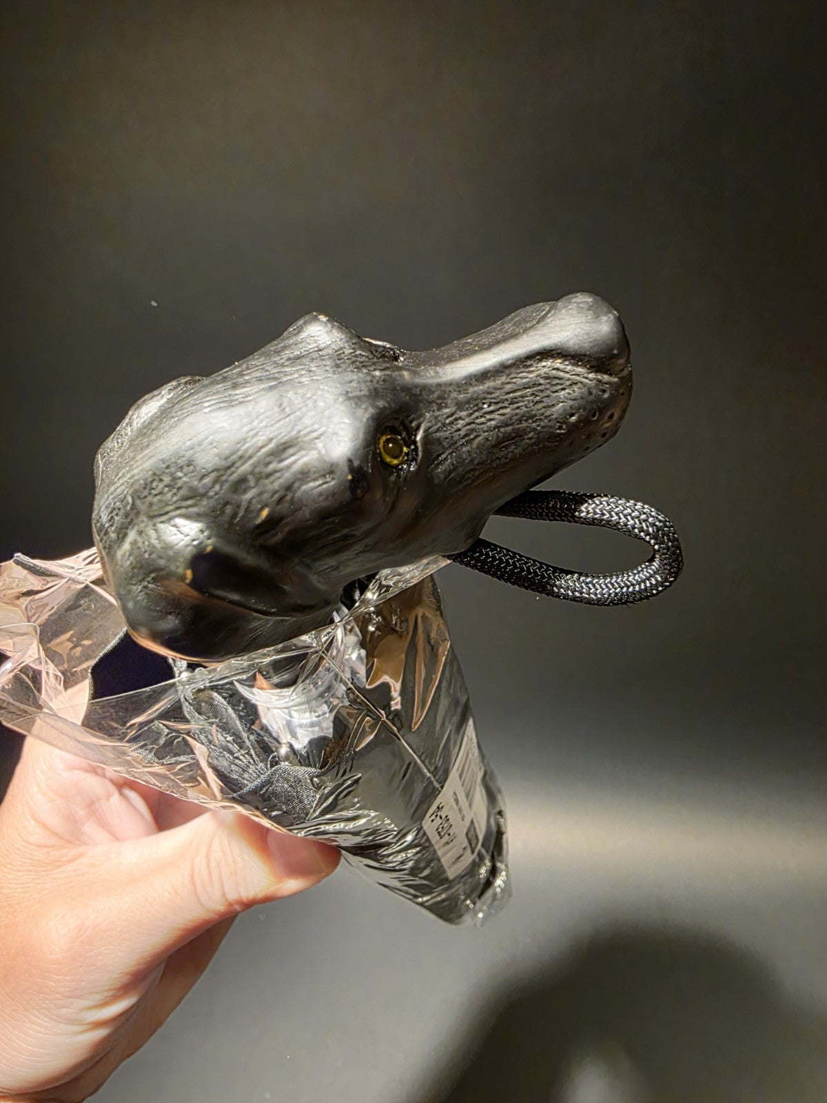 11 1/2" Black Lab Dog Head Umbrella