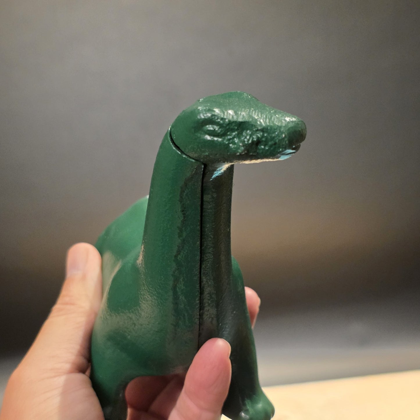 Antique Style Cast Iron Brontosaurus Dinosaur Coin Bank