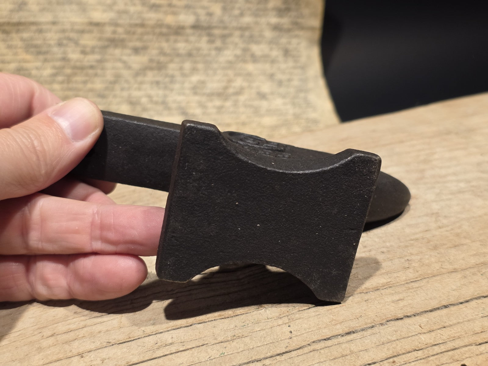 6" Vintage Style Colt 1855 Miniature Anvil Cast Iron Gunsmith Paperweight