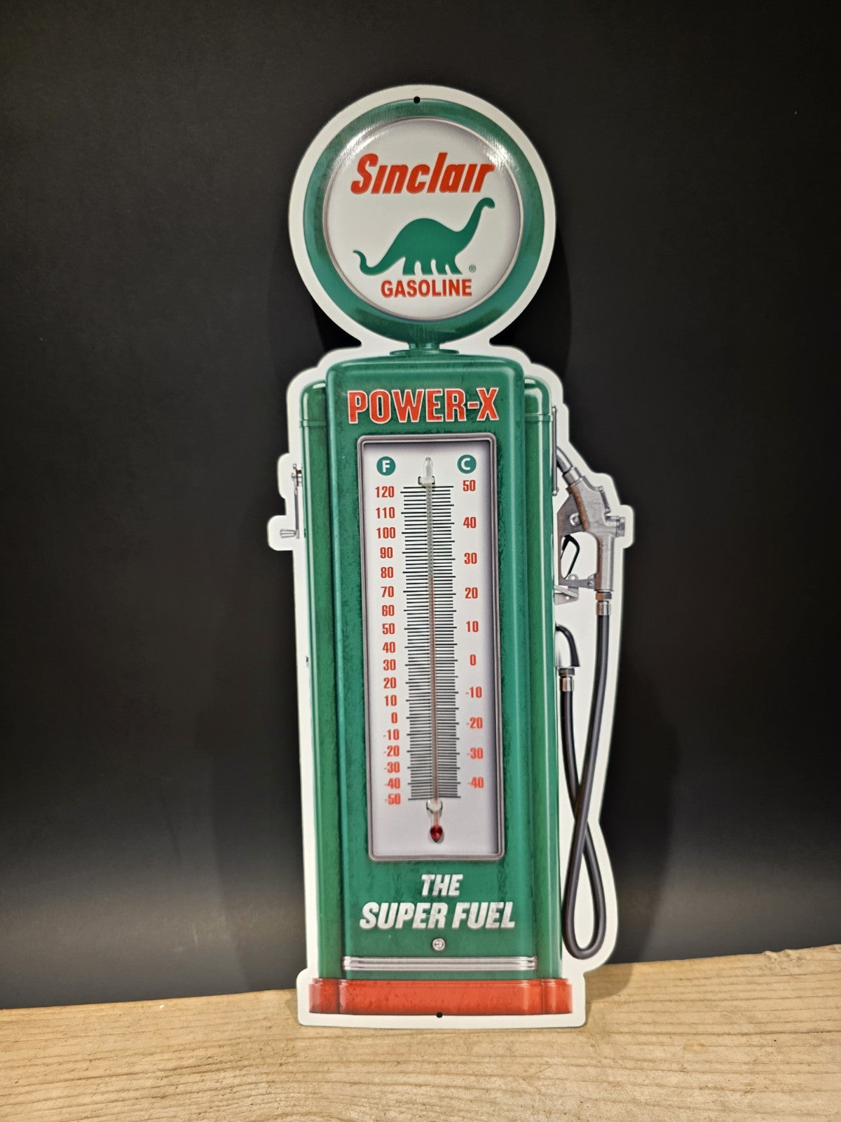 17 1/2 " Metal Vintage Style Sinclair Thermometer Sign