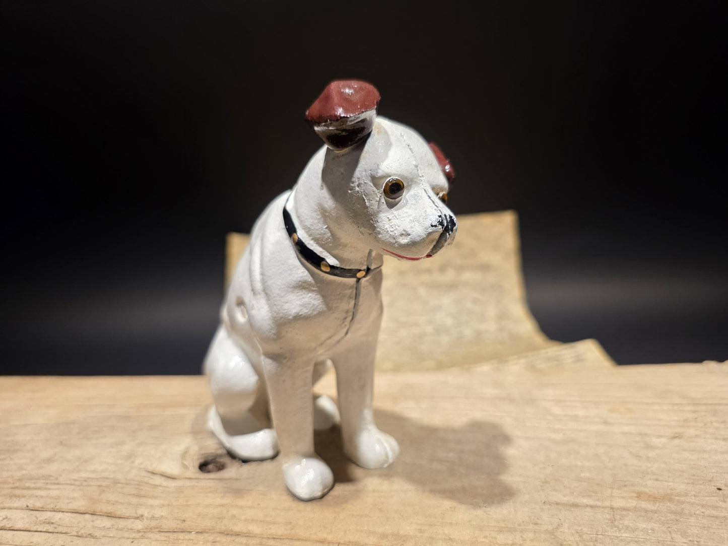 6" Vintage Style Nipper Dog Cast Iron Coin Bank