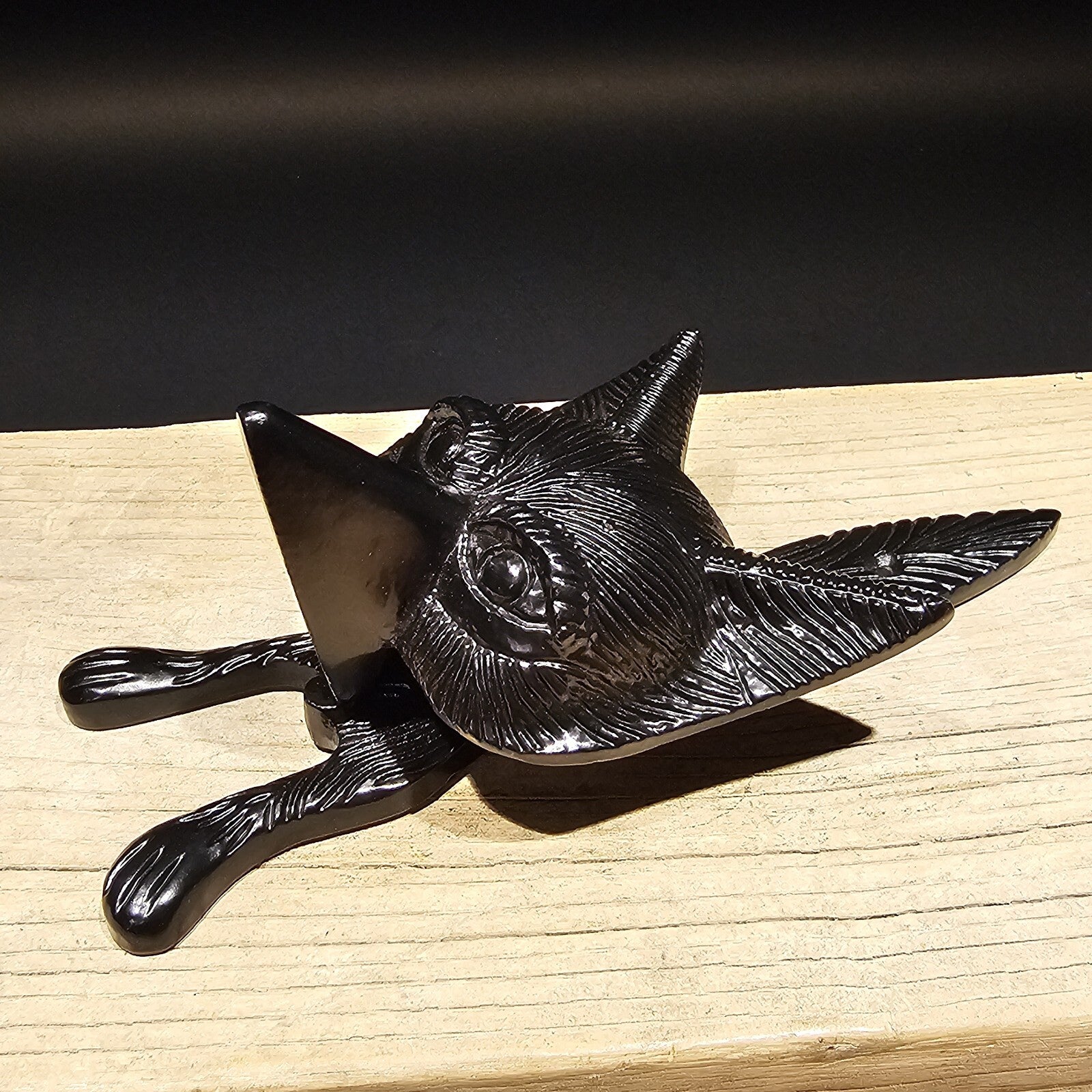 Antique Vintage Style Black Cast Iron FOX Head DOOR KNOCKER Hardware
