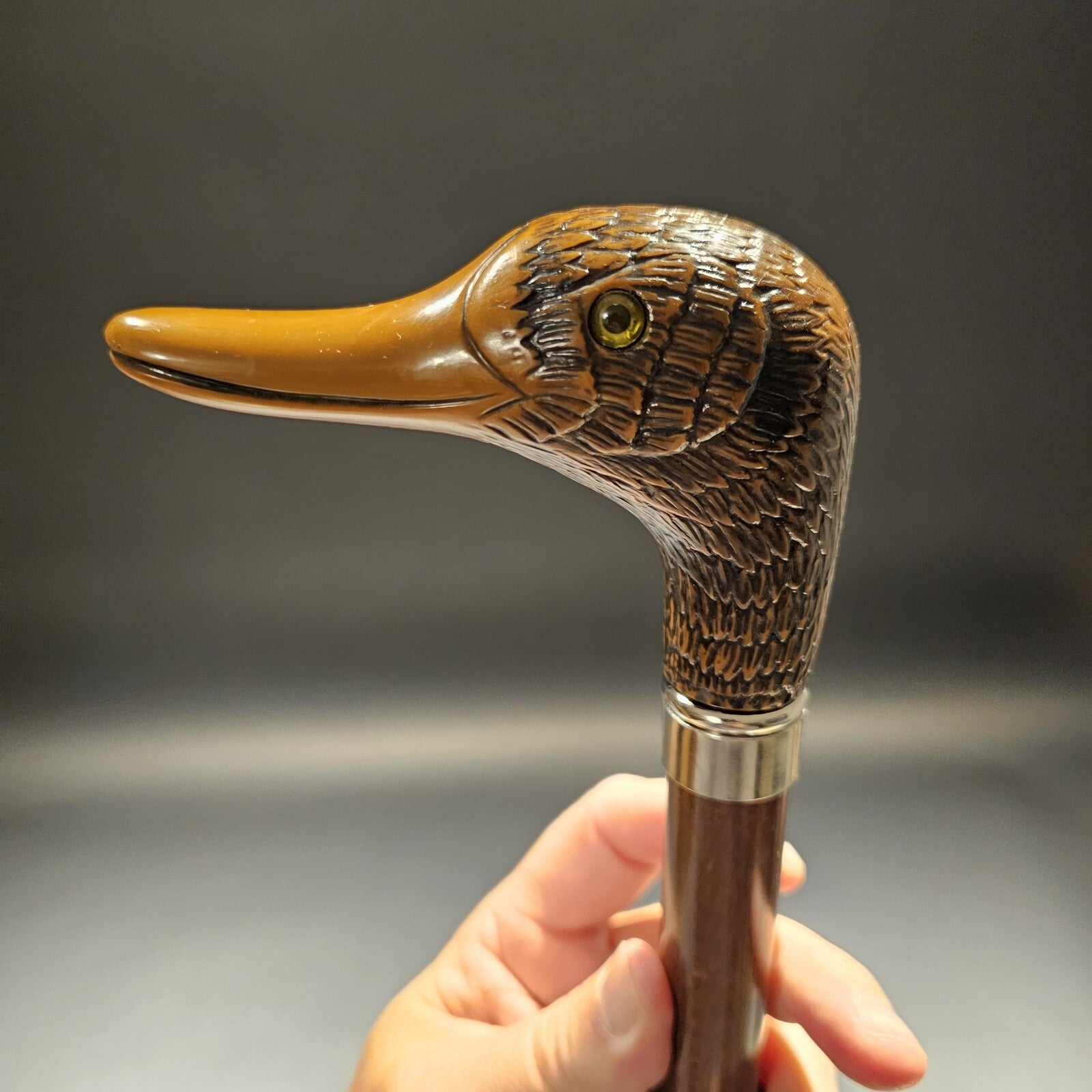 Antique Style Mallard Head Umbrella