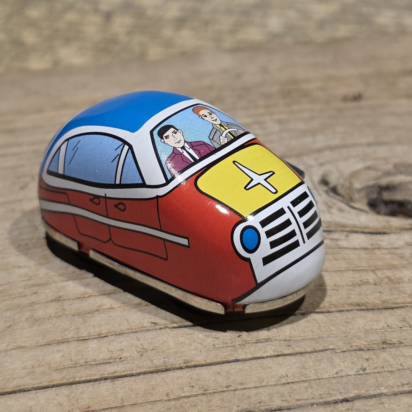 New Tin Litho Wind-Up Toy Mechanical Car