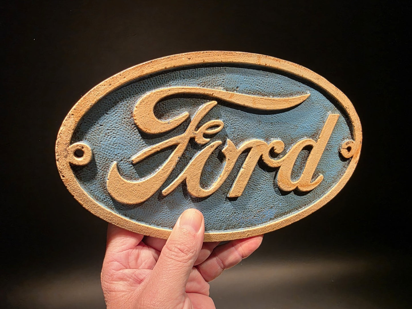 Antique Vintage Style Cast Iron Ford Plaque Sign