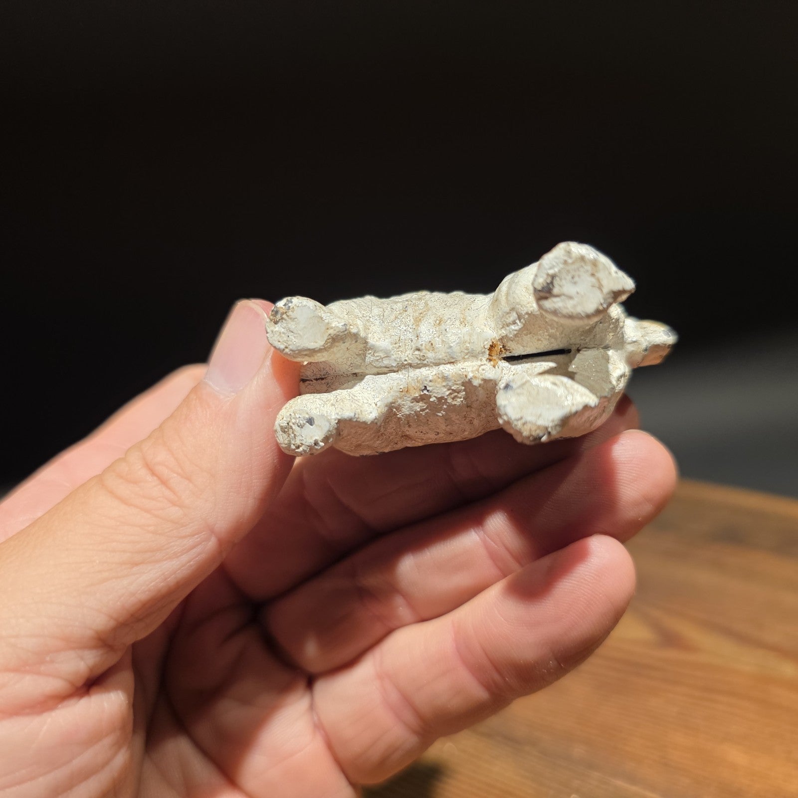 Cast Iron Spaniel Dog Figurine – Vintage Style Mini Animal Figure