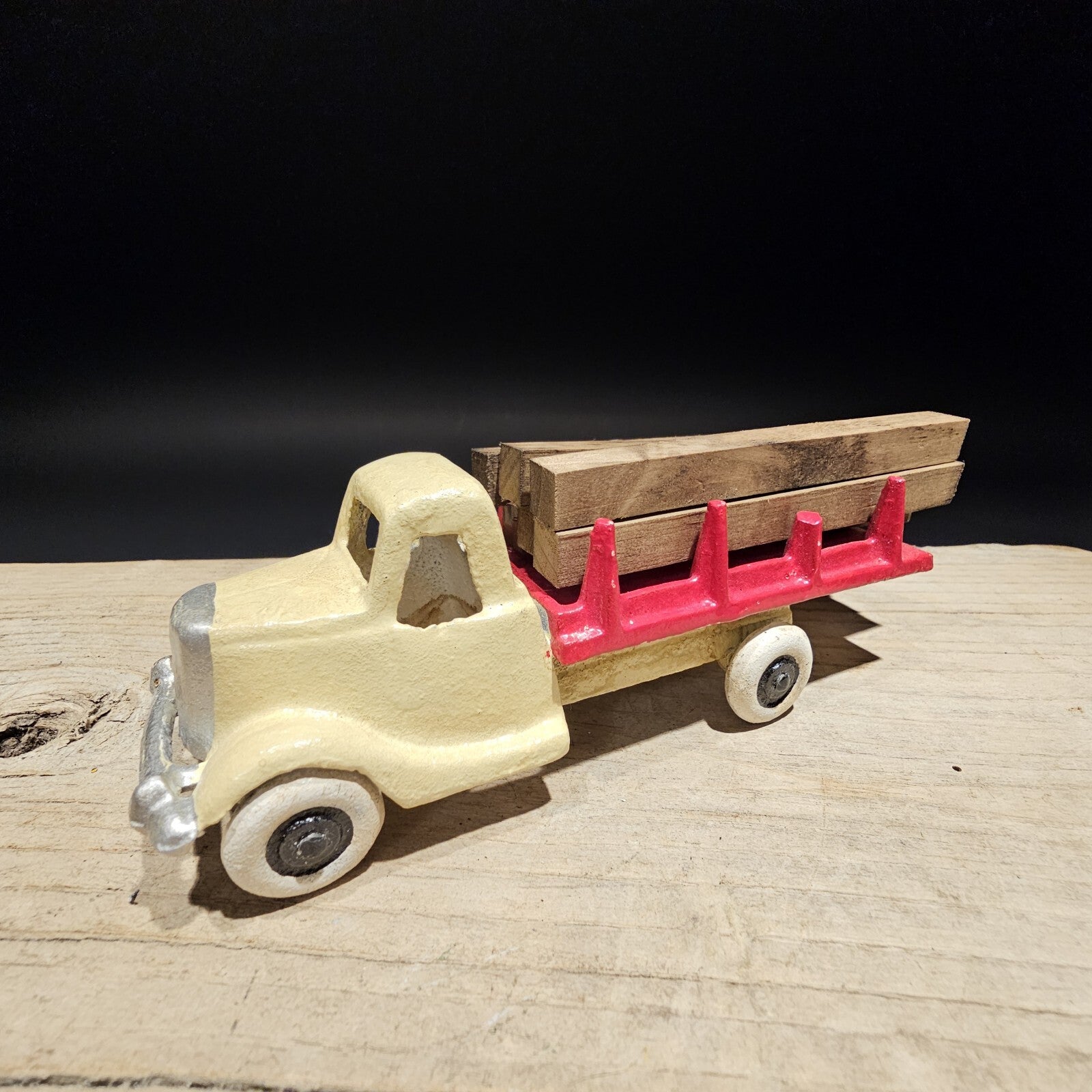 Antique Vintage Style Cast Iron Truck Flat bed Car
