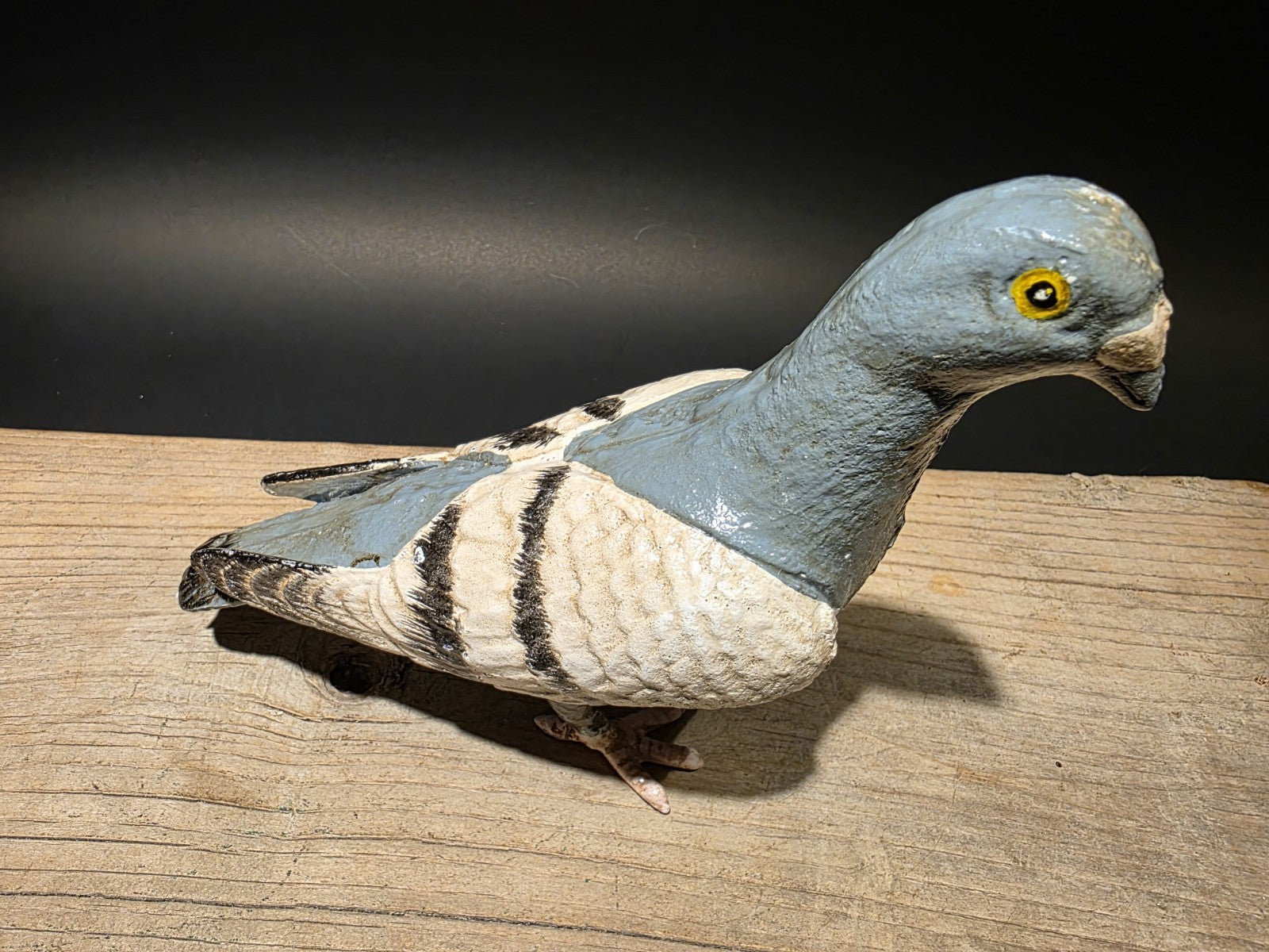 Antique Vintage Style Cast Iron Pigeon Decoy