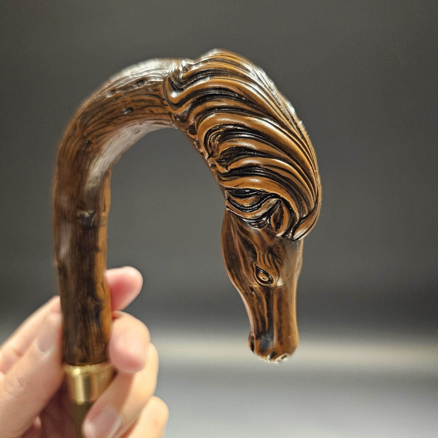 36" Antique Style Horse Head Walking Stick Cane
