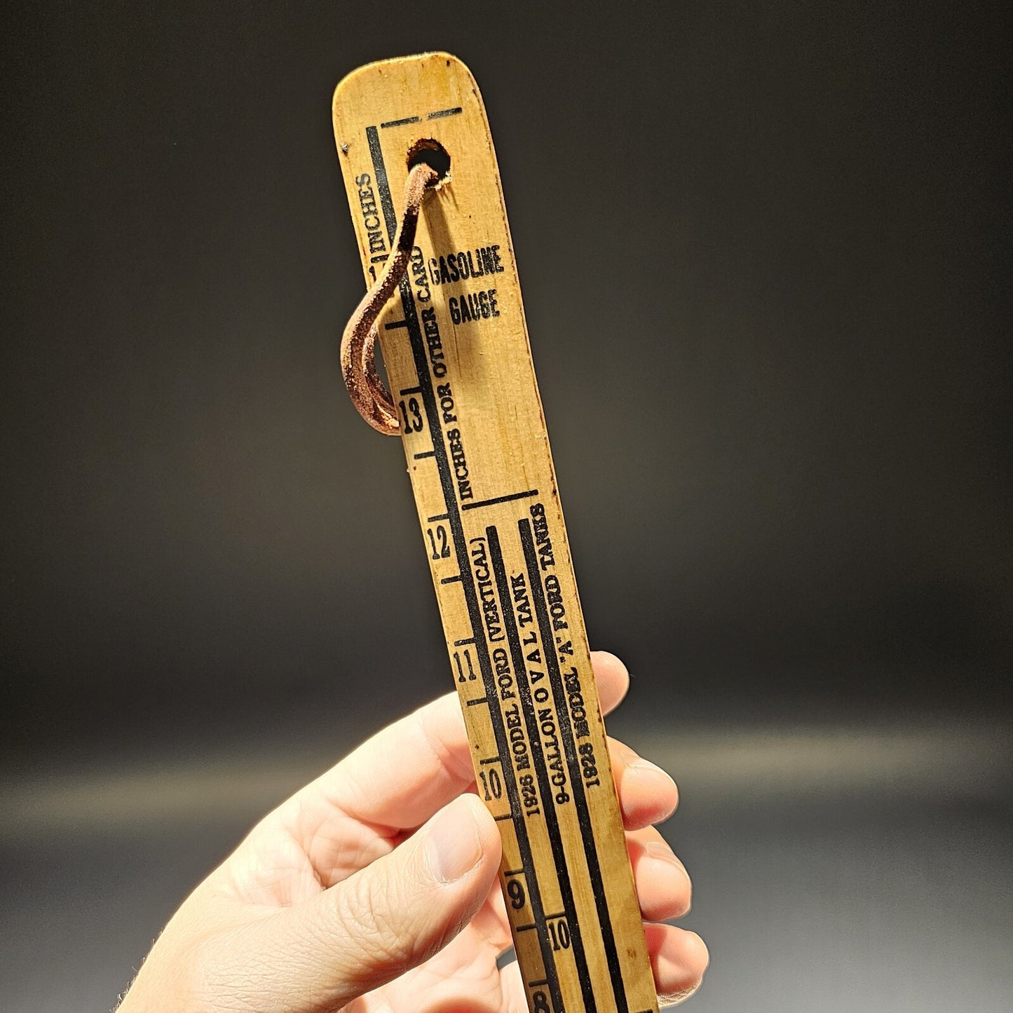 Antique Style Wood Motel T Ford Car Gas Measuring Stick