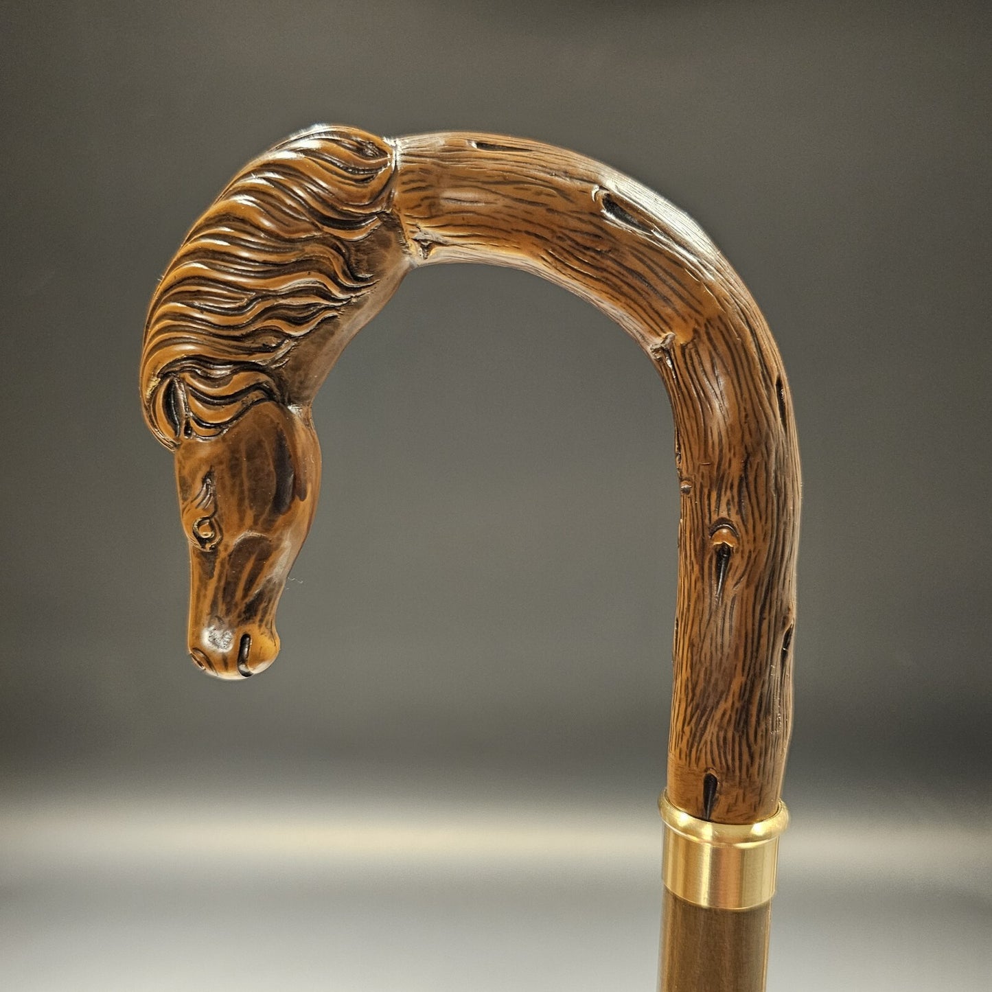36" Antique Style Horse Head Walking Stick Cane