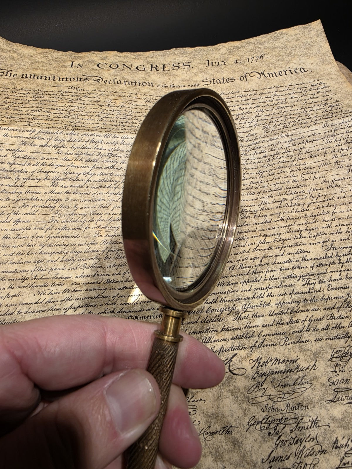 8 1/2" Bausch & Laurance Brass Reading Magnifier – Classic Optical Instrument