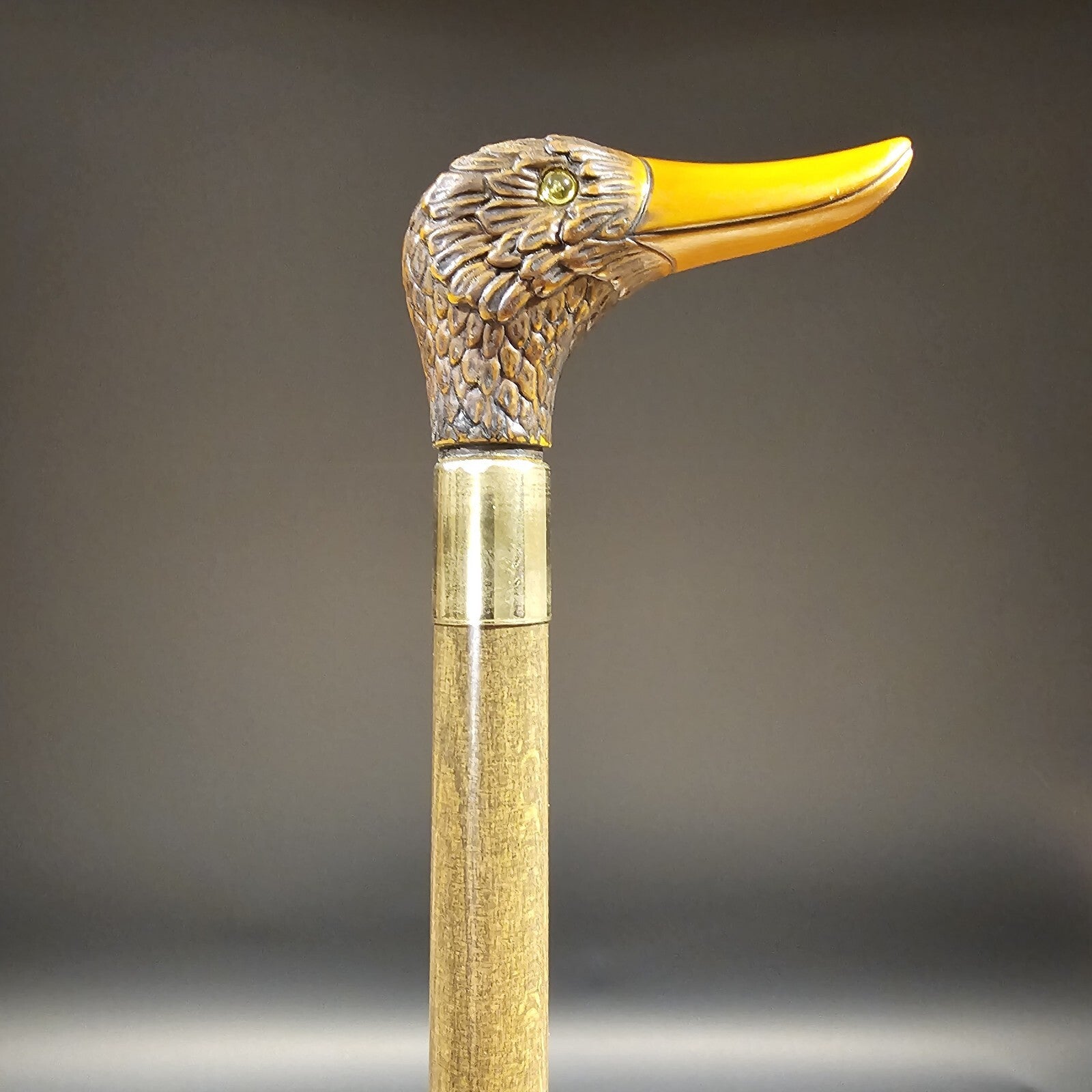 36" Antique Style Brown Duck Head Walking Stick Cane