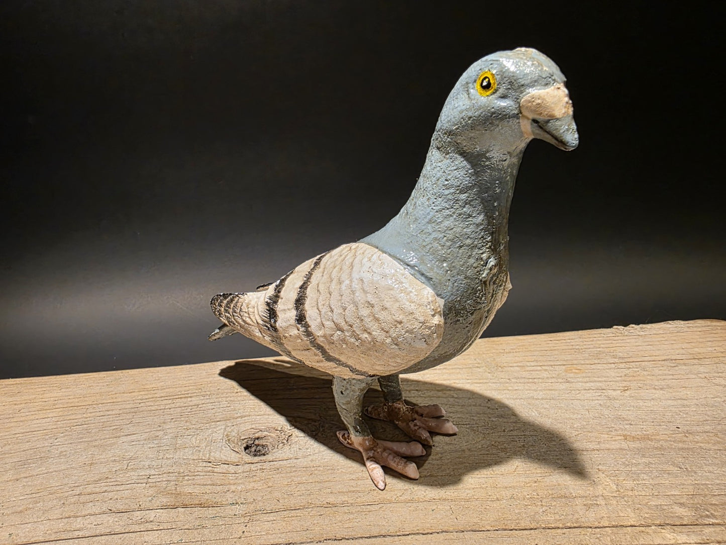 Antique Vintage Style Cast Iron Pigeon Decoy