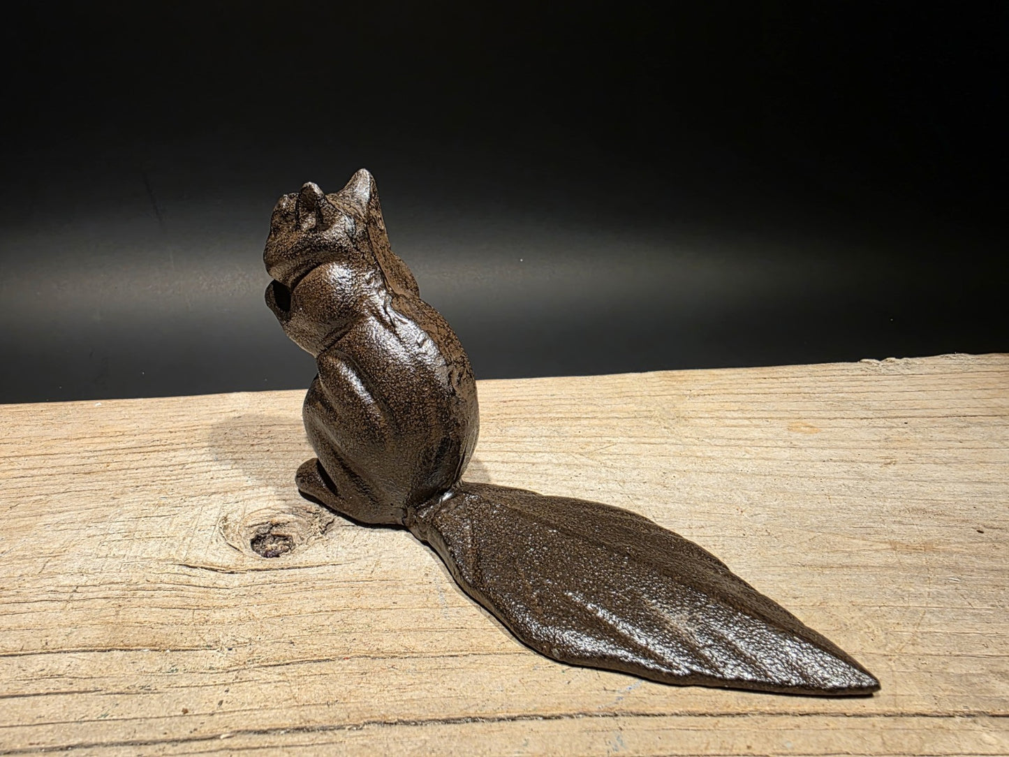 Antique Vintage Style Cast Iron Squirrel Door Stop Wedge