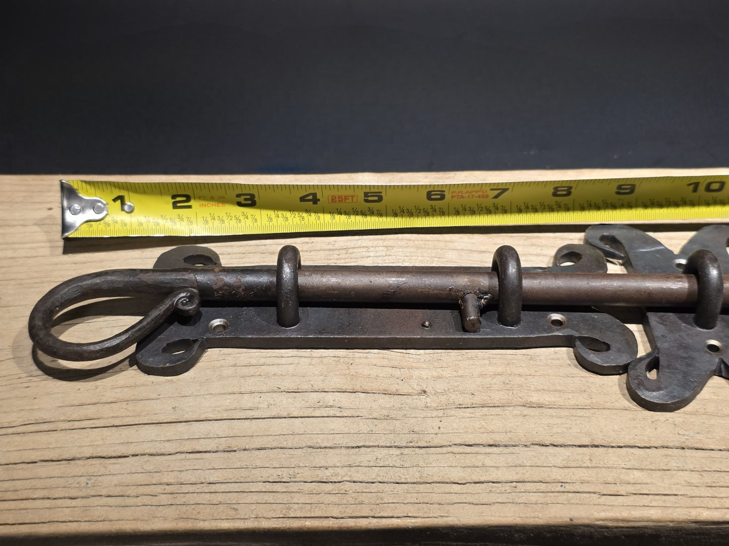 Antique Style Pennsylvania German  Slide Latch Hand Forged Primitive Iron