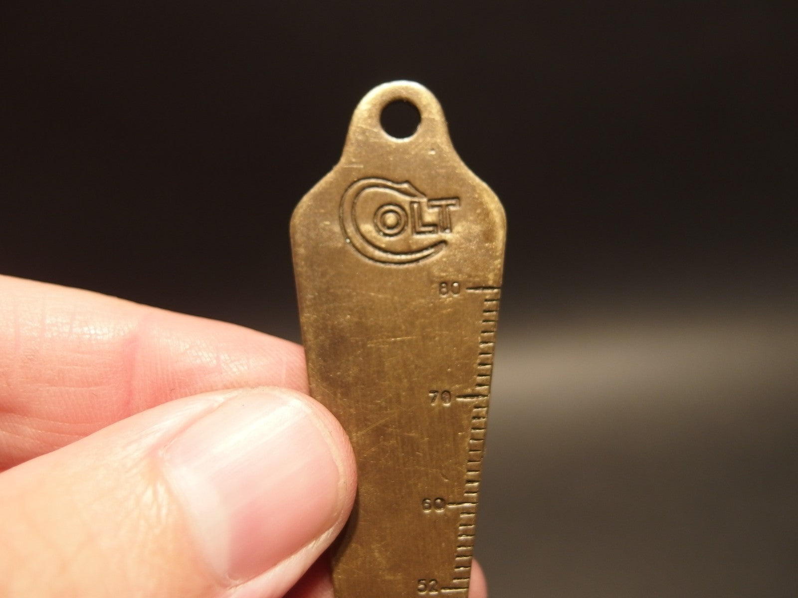 Antique Vintage Style Colt Firearms Gunsmith Bore Gage Key chain