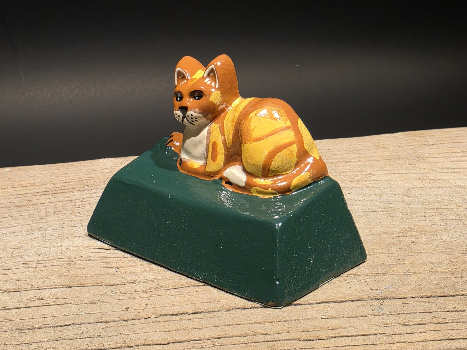 Antique Vintage Style Cast Iron Cat Door Stop Wedge