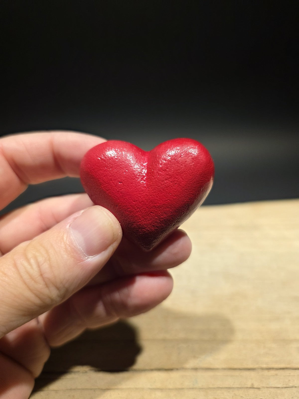 Vintage Style Cast Iron Red Heart