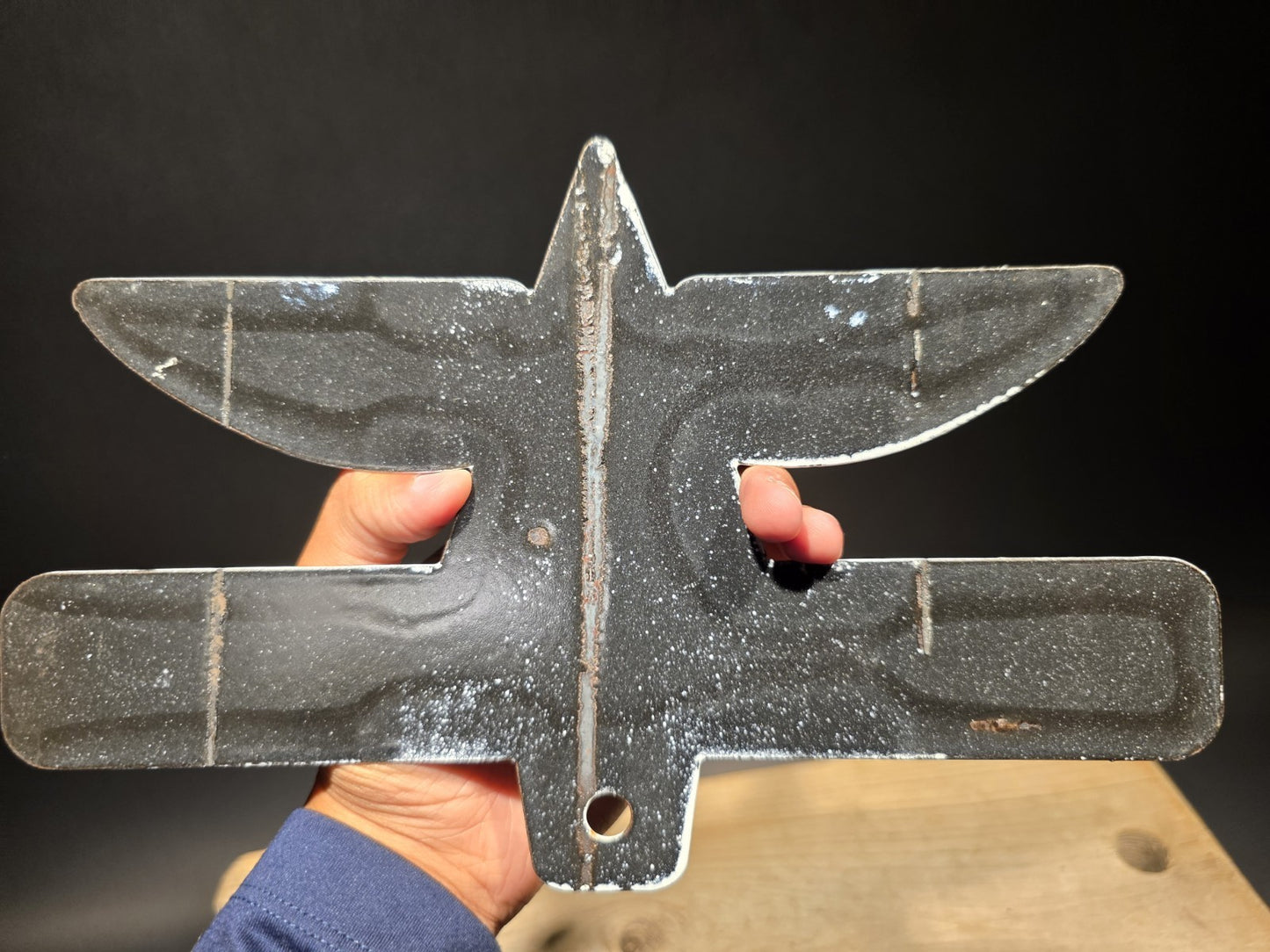 11" Antique Vintage Style Porcelain Giant Power Gas Oil Sign Plaque