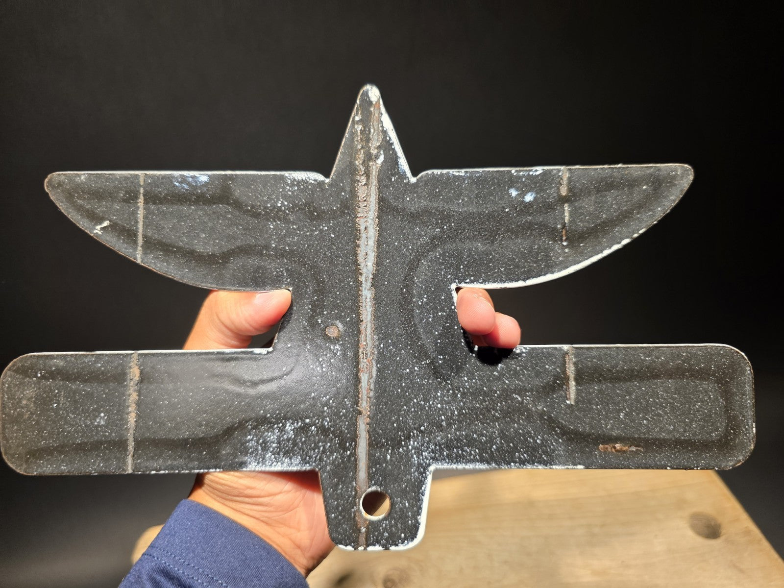 11" Antique Vintage Style Porcelain Giant Power Gas Oil Sign Plaque