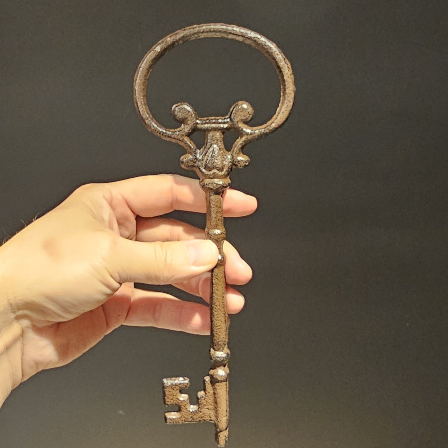 Antique Vintage Style Cast Iron Large Ornate Skeleton Key 