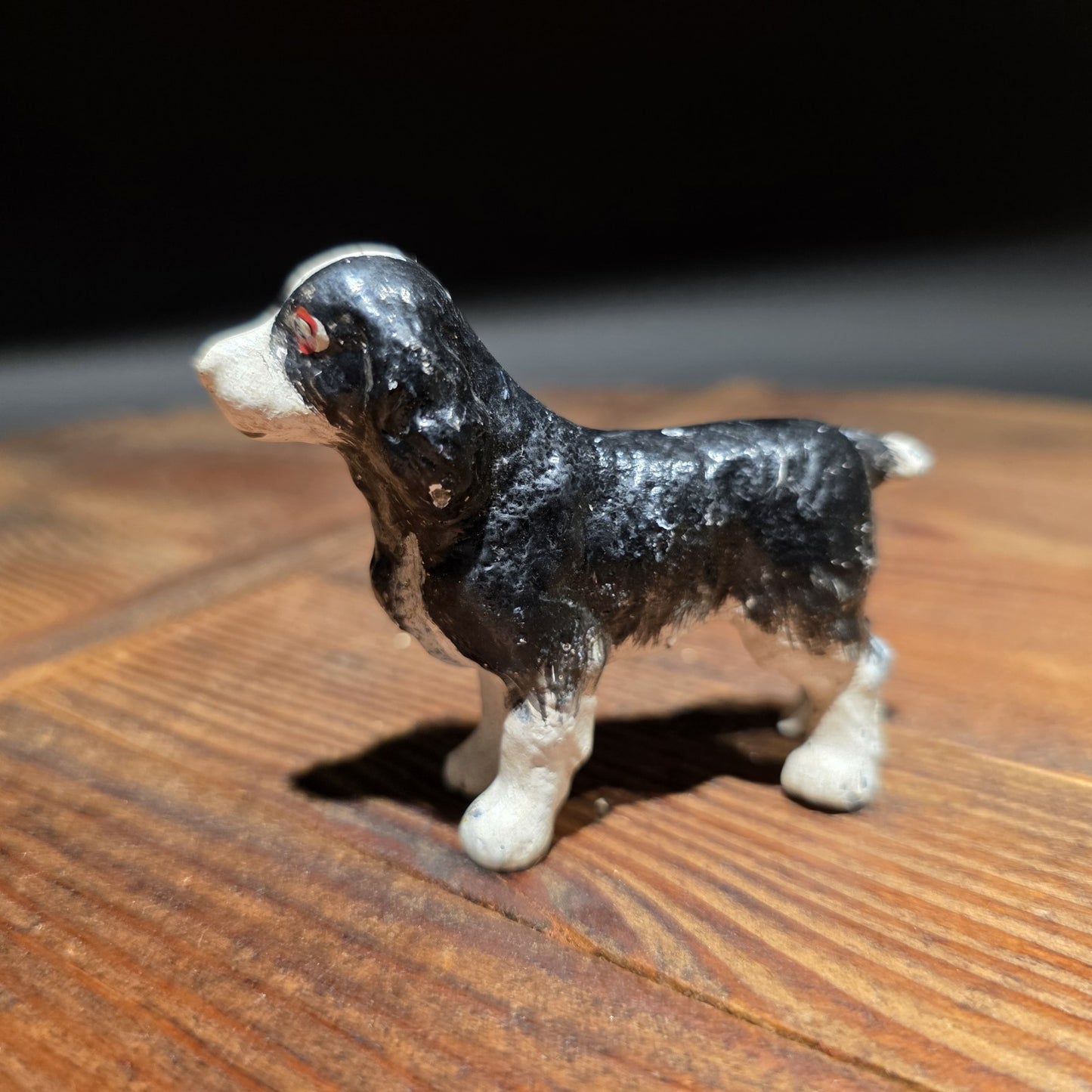 Vintage Antique Style Miniature Cast Iron King Charles Spaniel Dog Figurine Dog