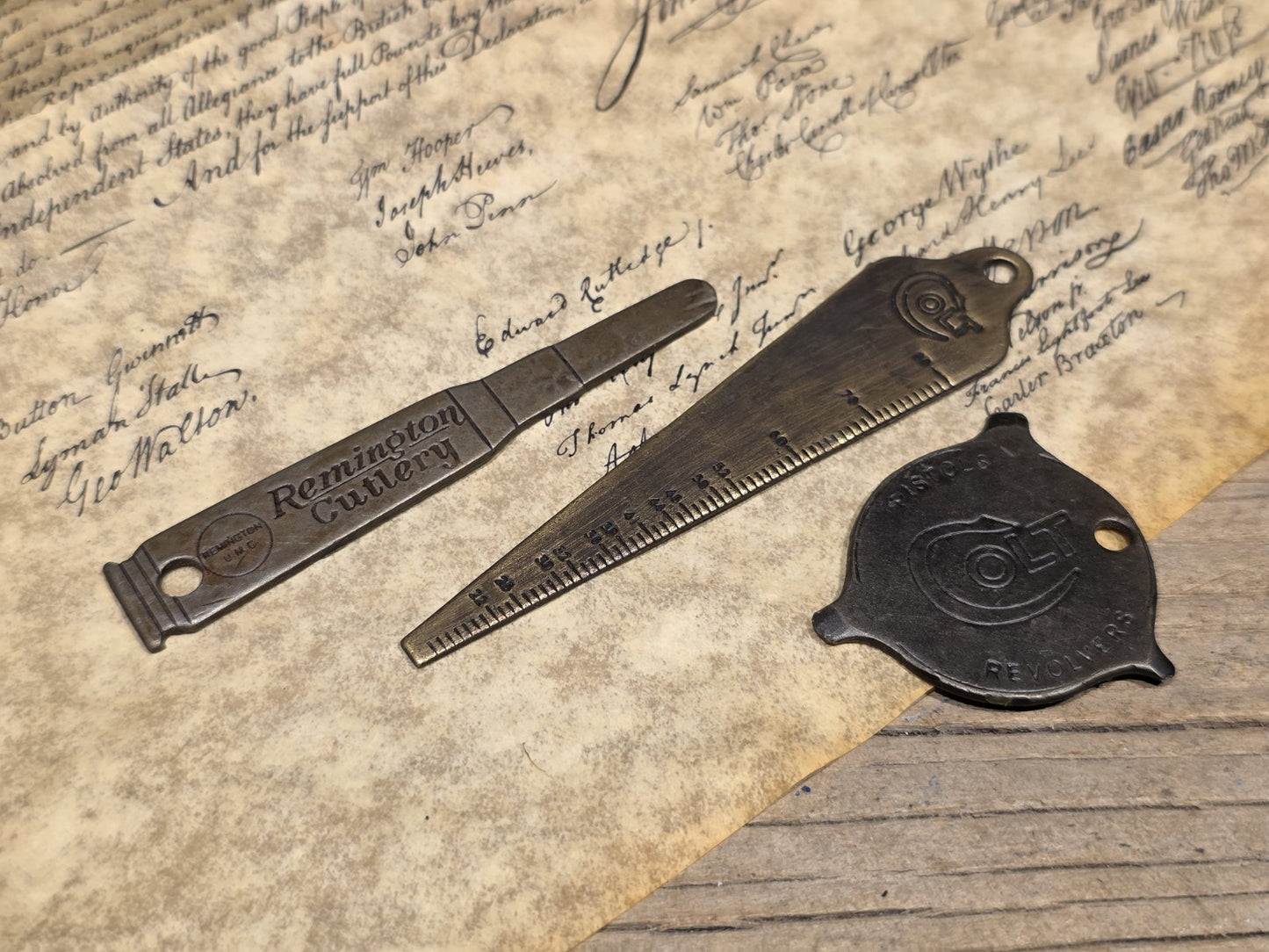 Vintage Style Colt, Remington Firearms Keychain Tool Set